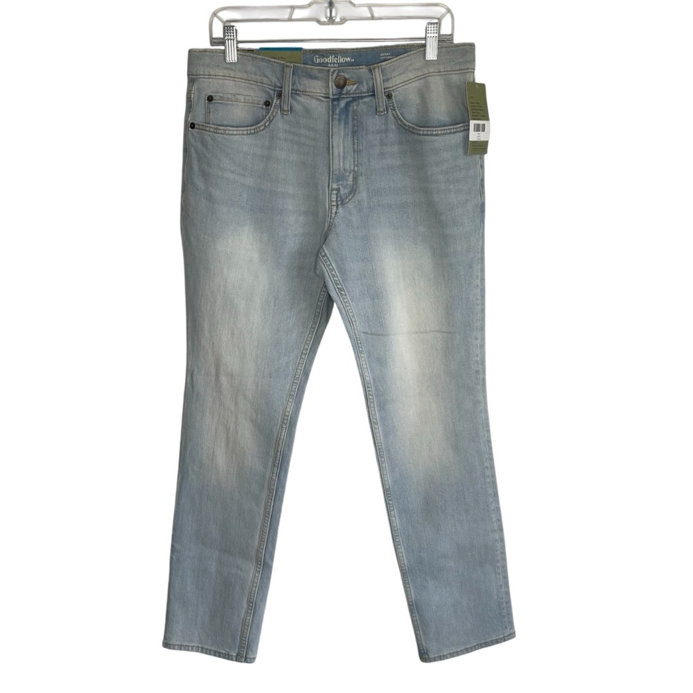 NWT Goodfellow & Co Light Wash Solid Blue Denim Skinny Jeans